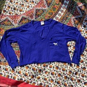 PINK Cropped Long Sleeve